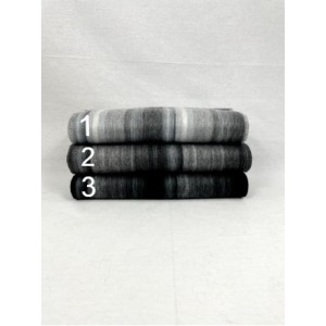 Foulards alpaca réguliers, nuances de gris / noir