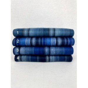 Foulards alpaca réguliers, nuances de bleu foncé