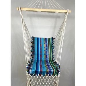 Chaise coussin turquoise